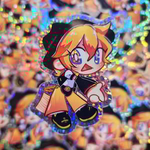 3 Inch Holographic Vocaloid Cowboy Stickers