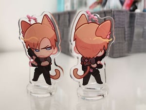 RE:4 Leon Kennedy nekomimi mini acrylic stand + charm