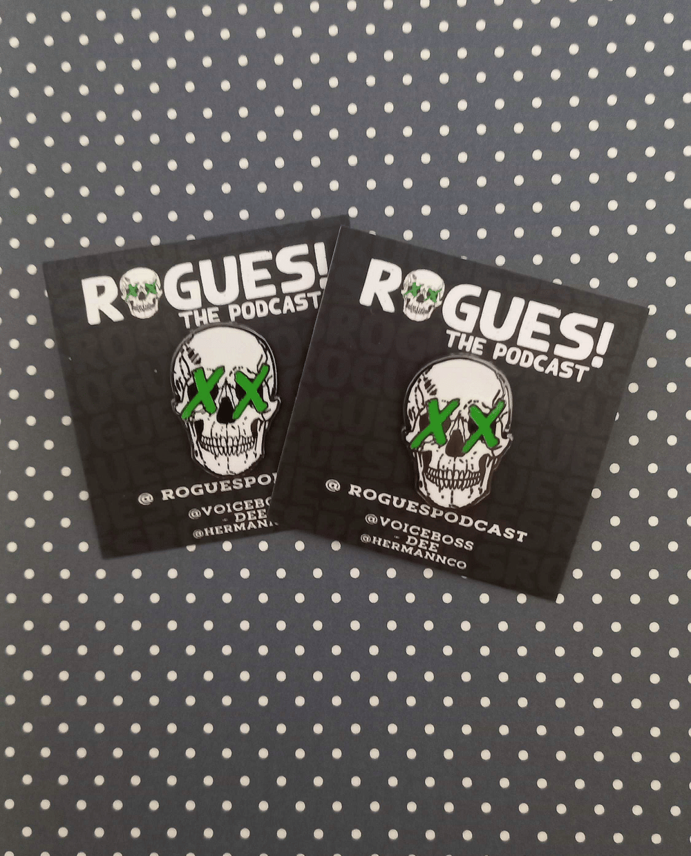 Rogues! The Podcast Hard Enamel pin