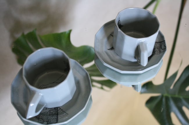 Espresso komplekts ar zivīm