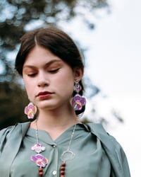 Image 4 of Maxi orecchini Frorolìa con doppie rose