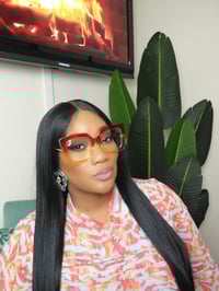 Image 2 of Glamour Girl Glasses Orange Starburst 