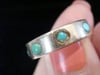 Edwardian 9ct rose gold turquoise 8 stone full eternity ring