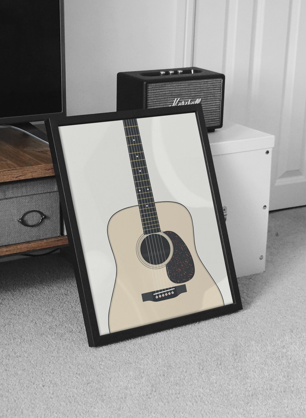 Image of Acoustic Guitar Print