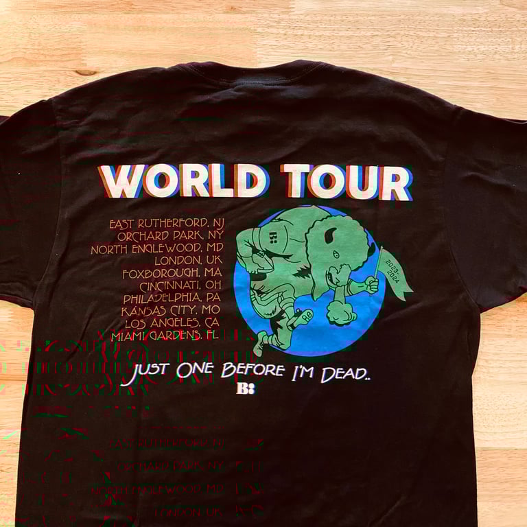 WORLD TOUR TEE - BLACK Image 2