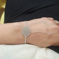 Image 1 of Bracelet tissé chaine "Hexa"