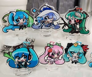 6cm MIKU acrylic standee keychains!