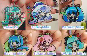 6cm MIKU acrylic standee keychains!