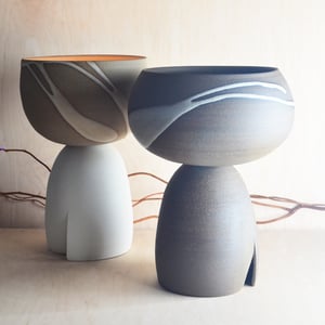 Image of stoneware accent lamp