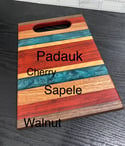 Custom Made For YOU!  Epoxy Resin Striped Charcuterie Boards 