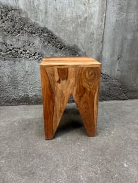 Image 2 of Hardwood Stool