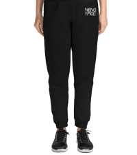 Image 4 of N8NOFACE Stacked Logo Embroidered Unisex Joggers (Black)