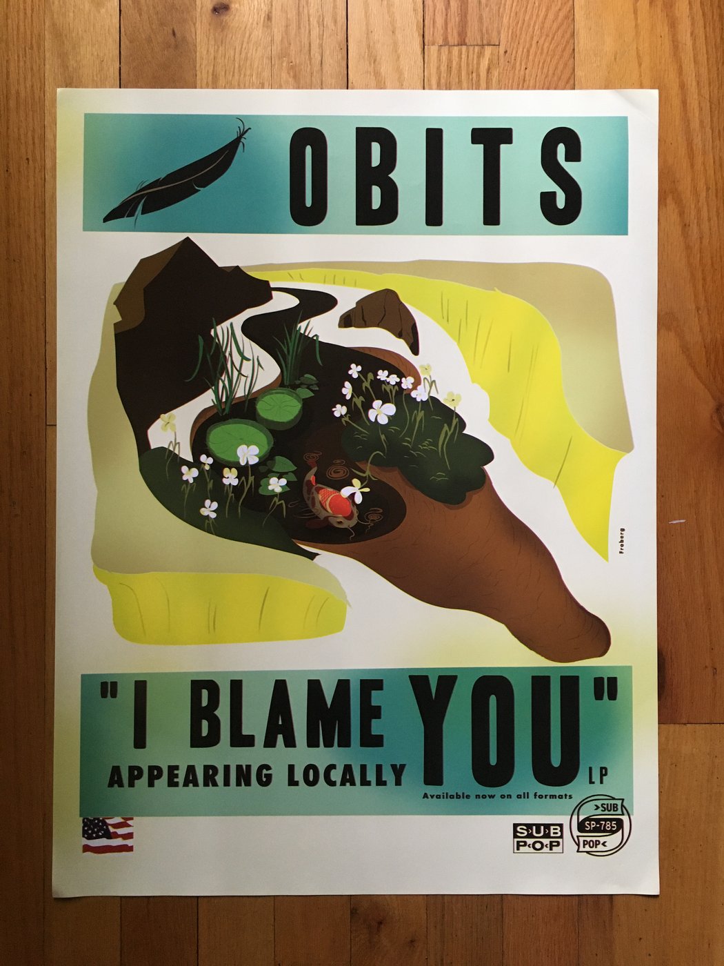 "Appearing Locally" I Blame You Tour Poster The Obits Repository