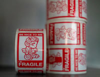 Image 1 of Fragile stickers