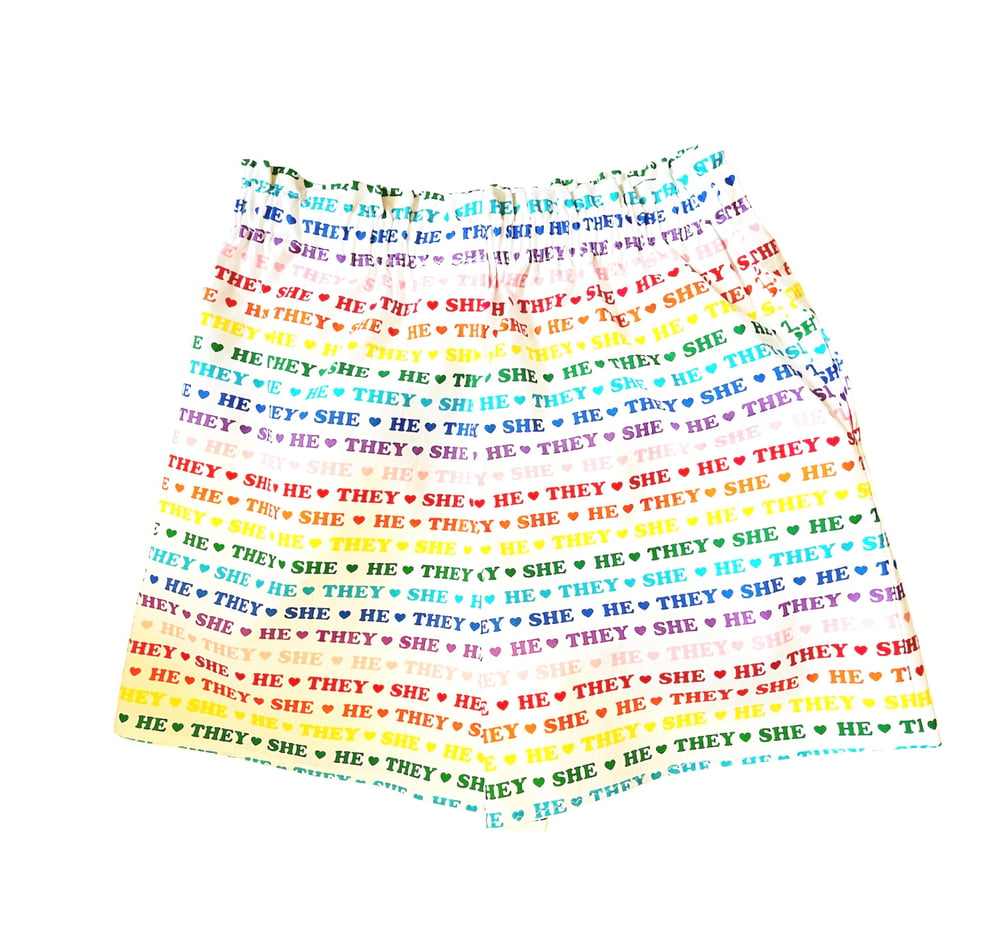 Image of Pronoun Pride Shorts 