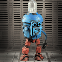 Image 2 of Clunker Figure - Blue with Red Legs