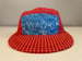 Image of Water Red Check Long Bill Hat 