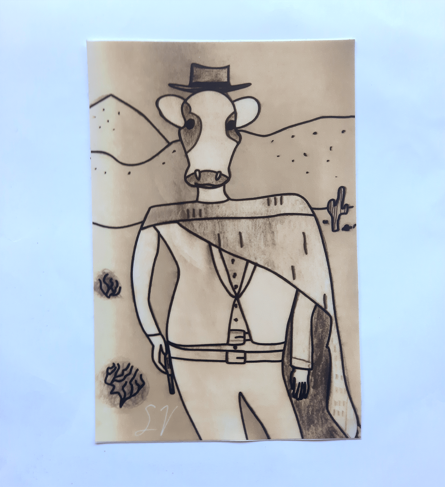 Image of Sam's Cowboy Sticker