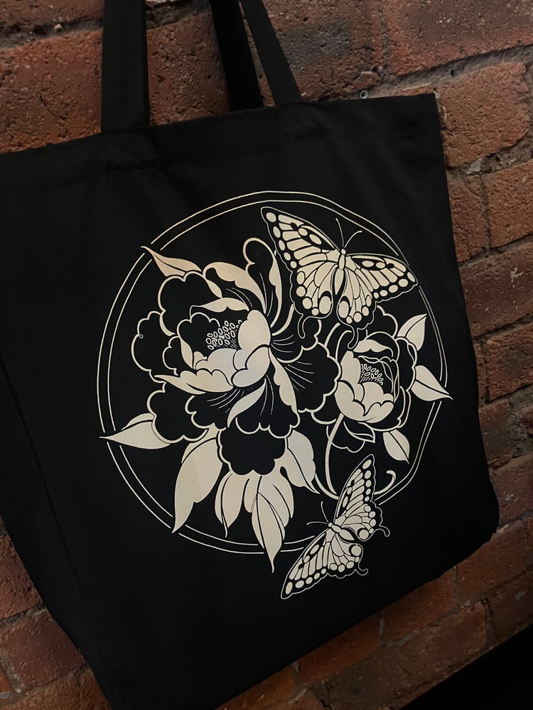 Image of Floral Forever - Large Canvas Tote 