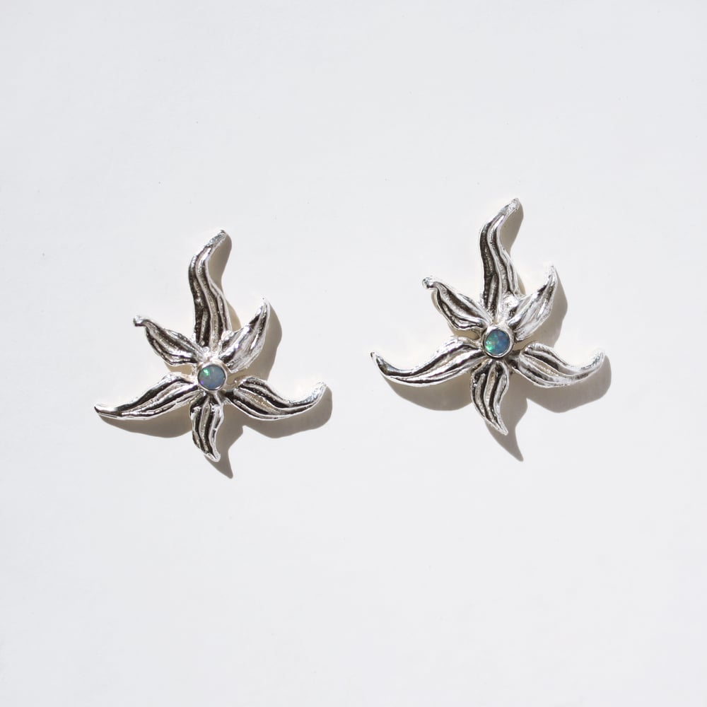 Image of Opal Star Earrings