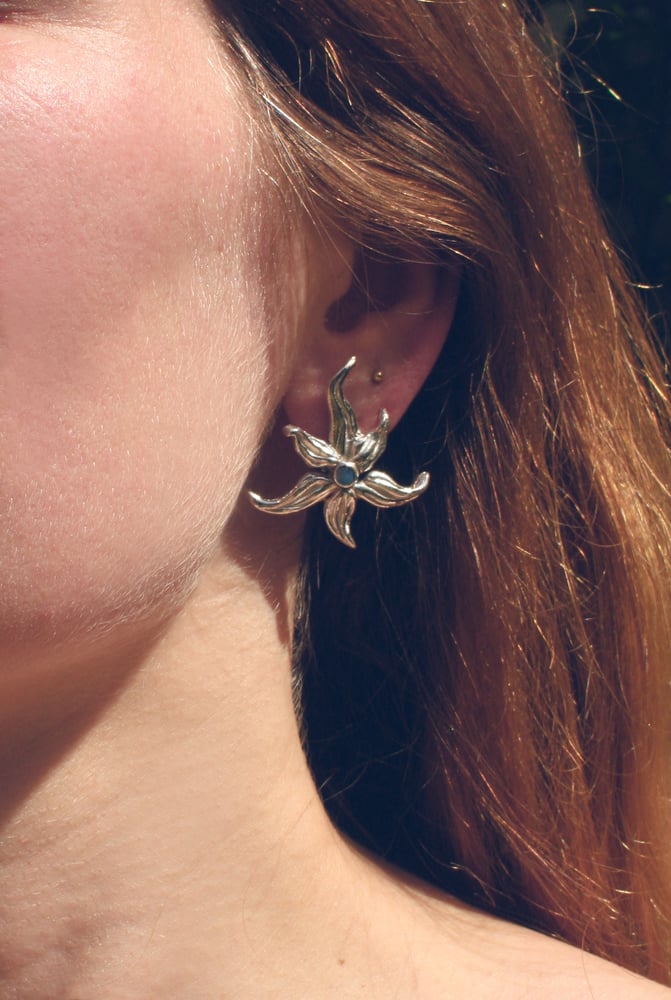 Image of Opal Star Earrings