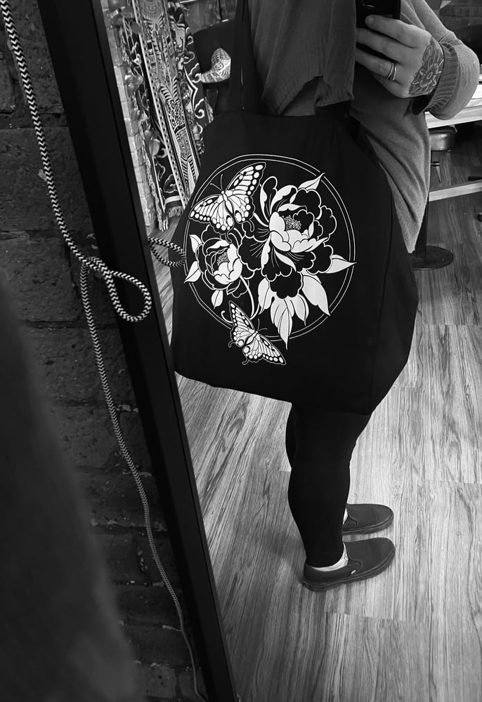 Image of Floral Forever - Large Canvas Tote 