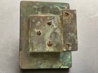 Image 5 of Bronze Push-Pull Door Handle with Heavy Patina