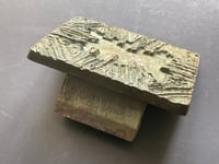 Image 3 of Bronze Push-Pull Door Handle with Heavy Patina