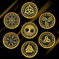 Image 1 of Norse Viking & Celtic Symbols Embroidered Patches