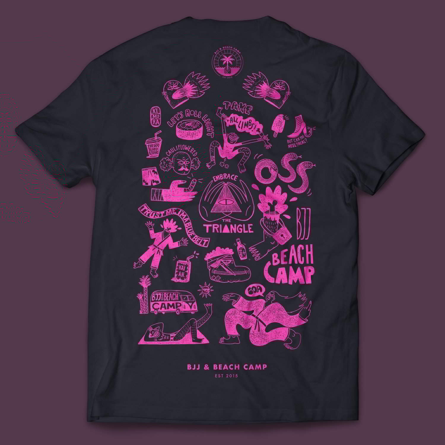 Image of BJJ&BEACH CAMP 2023 limited edition T-shirt