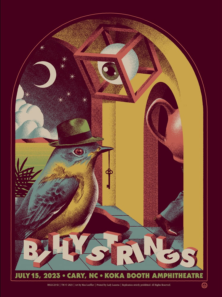 'Billy Strings - Cary 2023 Night III' | Max Löffler Illustration