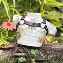 Image 1 of Tattooed Leather Harness Vase with 22kt Gold