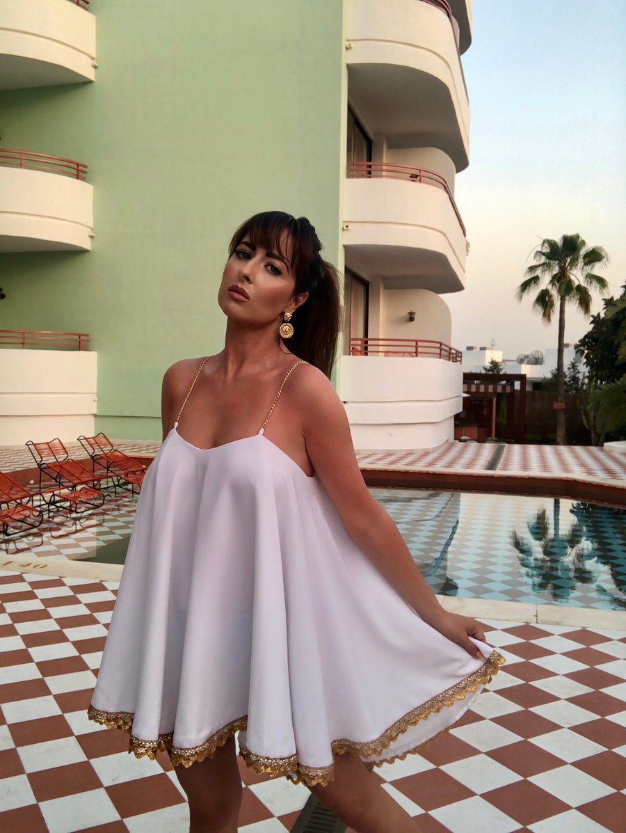 Image of Swing Dress - White
