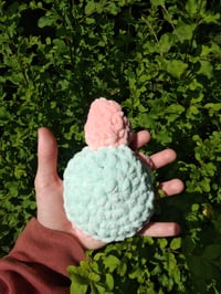 Image 5 of Baby Green and Coral Crochet Turtles