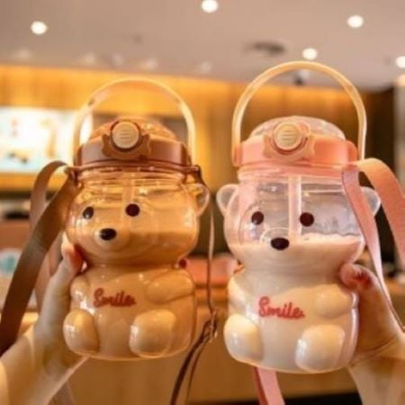 Image of Smile Teddy Bear Water Bottle