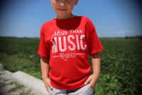 Image 2 of Youth Red More Than Music Tee