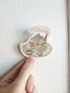 Cozy Tea Set Vinyl Sticker 