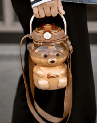 Image of Smile Teddy Bear Water Bottle