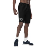 Image 3 of N8NOFACE Stacked Logo Embroidered Men's fleece shorts