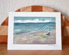Original Painting - Mission Beach, 5x7" Goauche 