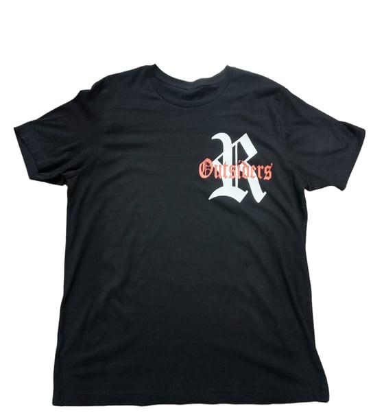 Image of Rebel Outsiders " Logo " Black Shirt 