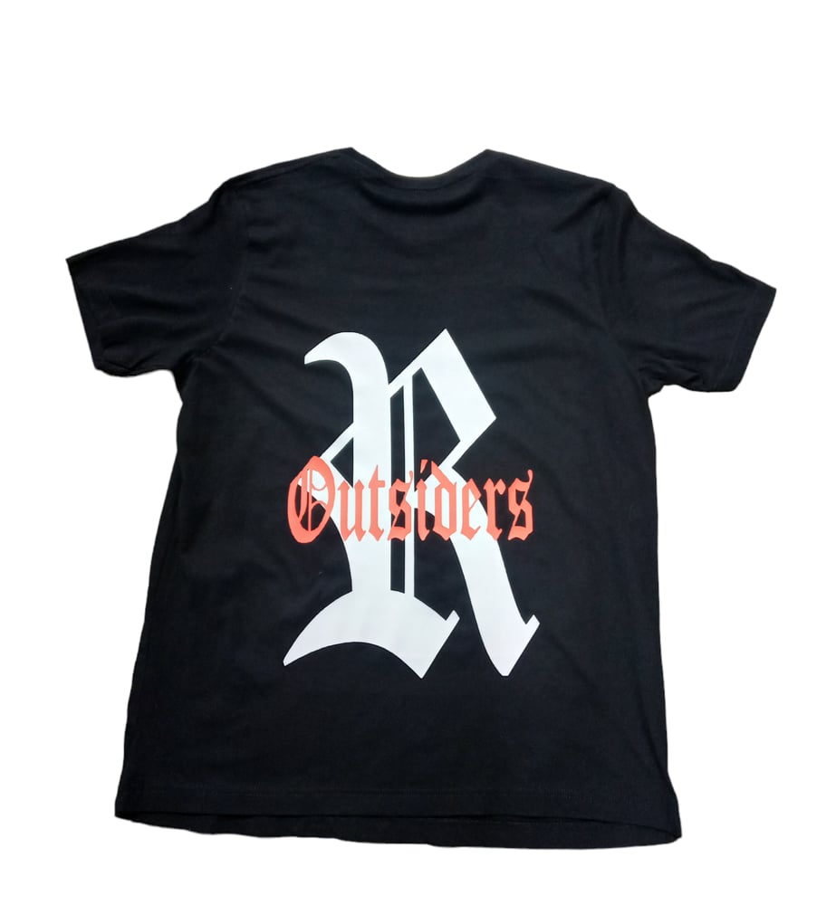 Image of Rebel Outsiders " Logo " Black Shirt 