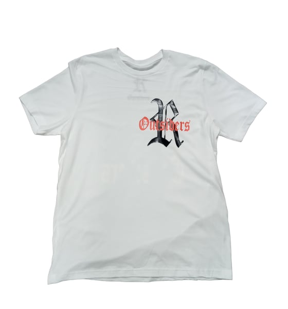 Image of Rebel Outsiders " Logo " White Shirt 