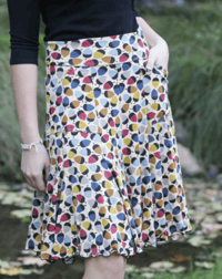 Image 2 of 7 Year Skirt in Gather Print