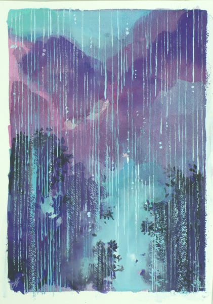 Image of Painting: Curtain of Rain