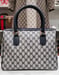 Image of Vtg Gucci Blue Satchel Bag.