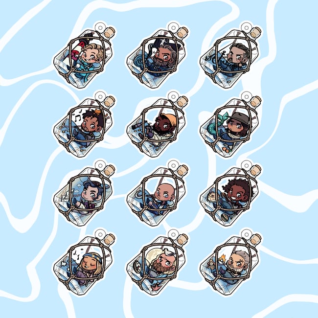 OFMD Holographic Bottle Charms