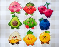 Image 2 of Fruit Kirby Vinyl Stickers
