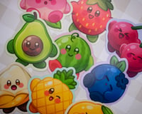 Image 3 of Fruit Kirby Vinyl Stickers