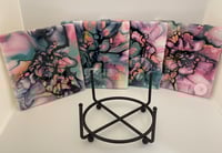 Image 2 of Coaster set with holder #3